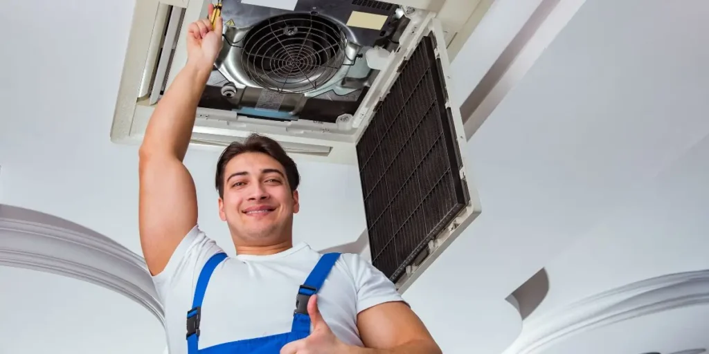 appliances xpert team repairing chimney service in greater noida