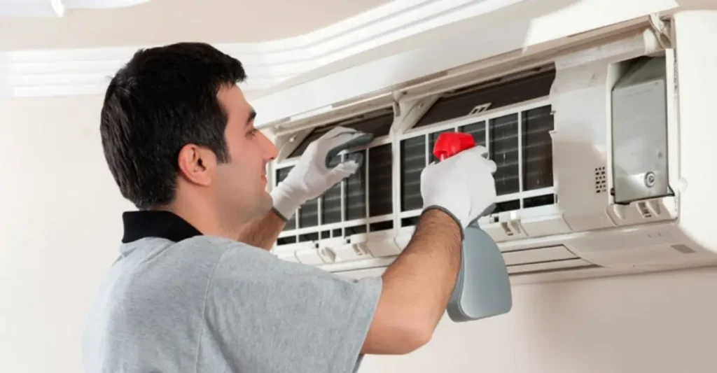 appliances xpert team repairing ac service in greater noida