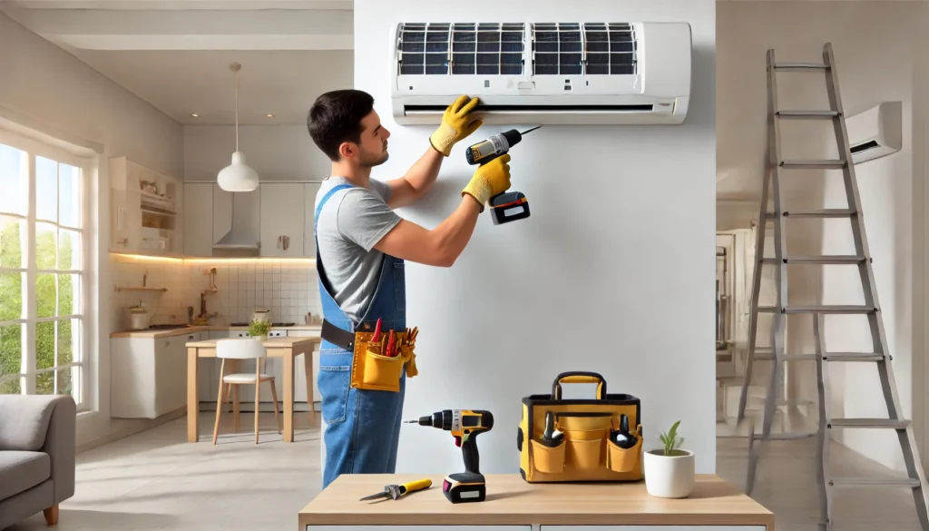 appliances xpert team repairing ac service in greater noida